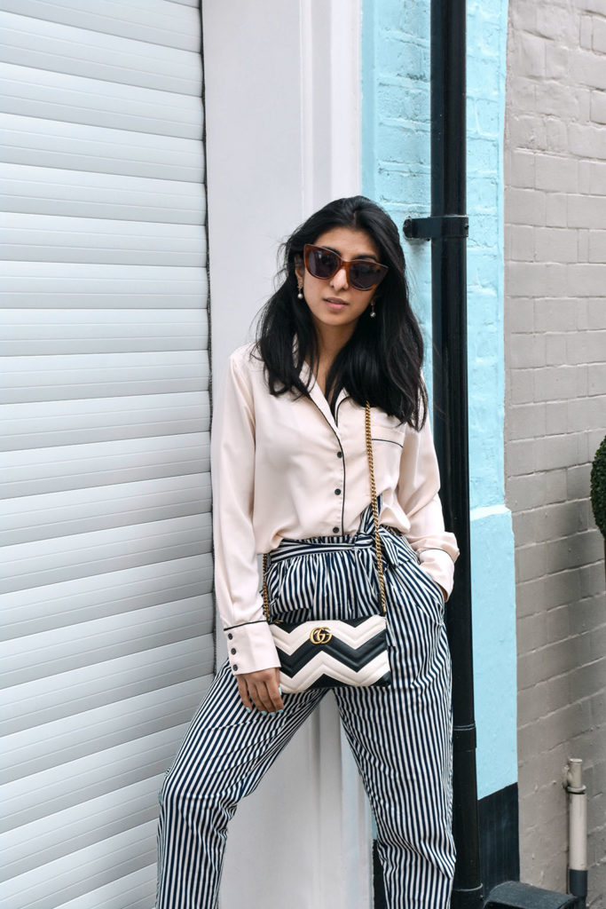 black striped trousers outfit
