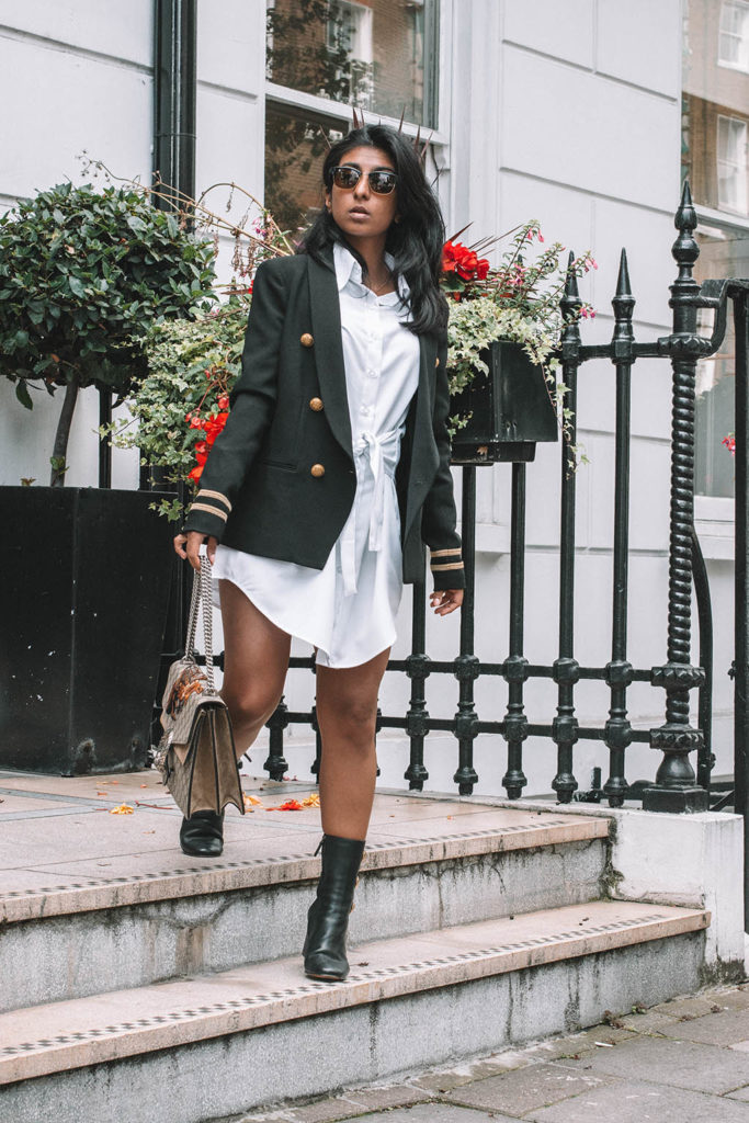 How To Style Your Shirt Dress for Autumn - The Silk Sneaker