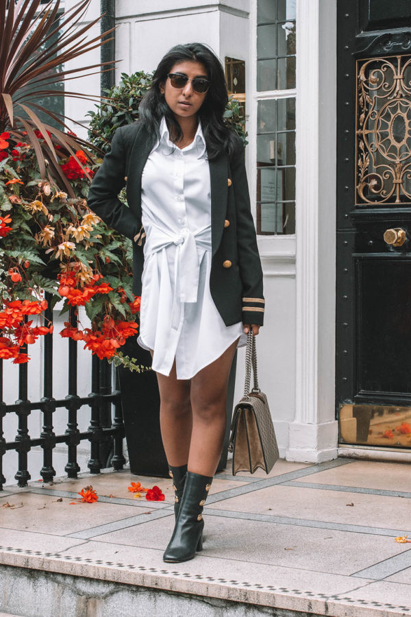 How To Style Your Shirt Dress for Autumn - The Silk Sneaker