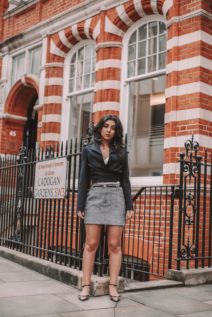 plaid skirt outfit summer